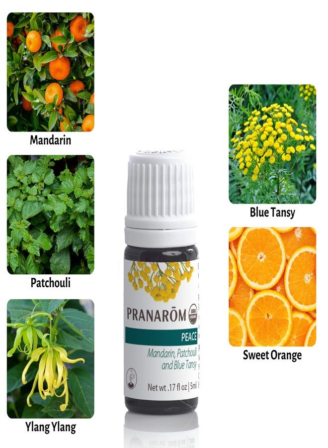 Pranarom - Peace Essential Oil Blend (5ml) - Lavender, Rosemary, Clary Sage, Pine, Cedarwood, Cardamom - 100% Pure Essential Oil for Calming & Soothing Clarity | USDA and ECOCERT Certified Organic - Image 2